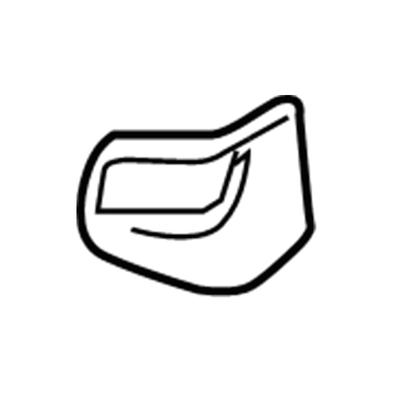 Cadillac 25992401 Lock Pillar Trim Bezel