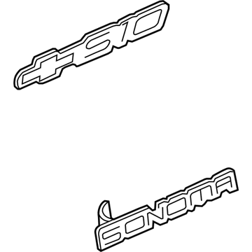 2000 Chevy S10 Emblem - 15733585