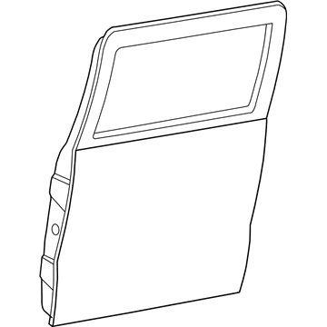 GM 12549501 Door Shell, Rear Driver Side