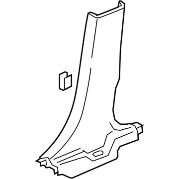 GM 26214558 Lower Center Pillar Trim, Inner Passenger Side GM 26214558 Lower Center Pillar Trim, Inner Passenger Side