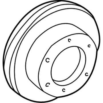 GMC K3500 Brake Disc - 15679744