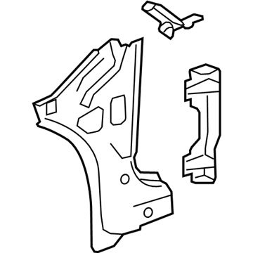GM 22808329 Inner Hinge Pillar, Front Passenger Side