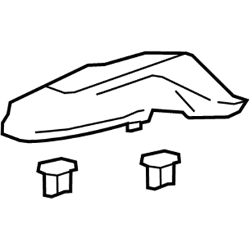 GM 23144079 Upper Trim, Passenger Side