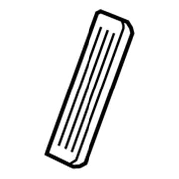 GM 23152860 Foot Rest, Black, Driver Side GM 23152860 Foot Rest, Black, Driver Side