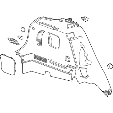 Buick 42758030 Lower Quarter Trim