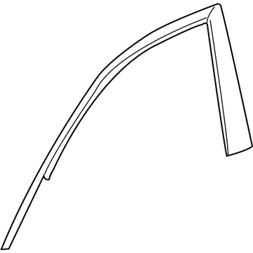 GM 19351543 Black Out Tape, Front Driver Side GM 19351543 Black Out Tape, Front Driver Side