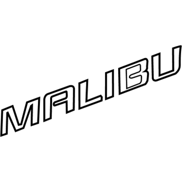 GM 22842005 Nameplate, Rear GM 22842005 Nameplate, Rear