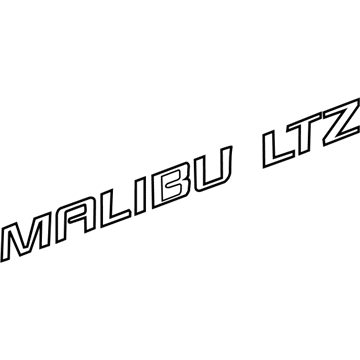 GM 22842007 Nameplate, Rear