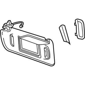 GMC 23393315 Sunvisor