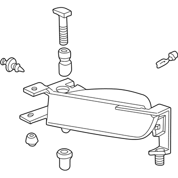 Cadillac 25713290 Fog Lamp