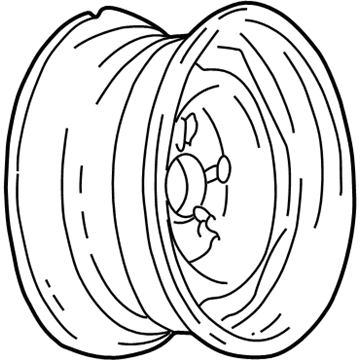 GMC 9591886 Wheel, Steel