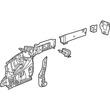 GM 60007827 Lower Rail Assembly, Rear Driver Side