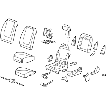 Saturn 25886552 Seat Assembly