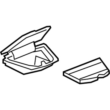 GM 25922392 Storage Compart, Black GM 25922392 Storage Compart, Black