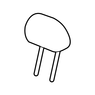 GM 42741388 Headrest, Black, Rear GM 42741388 Headrest, Black, Rear