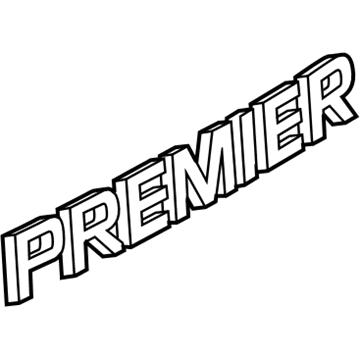 GM 42609709 Nameplate, Rear