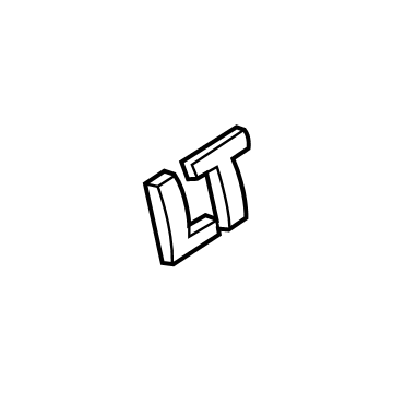 GM 39009305 Nameplate, Rear GM 39009305 Nameplate, Rear