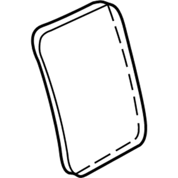 GM 25859064 Door Glass, Rear