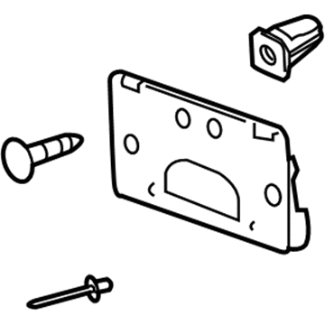 GM 15199886 License Bracket, Front