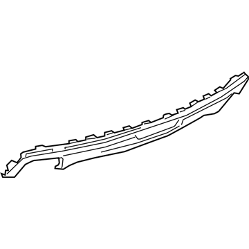 GM 23109670 Lower Filler, Black, Rear GM 23109670 Lower Filler, Black, Rear