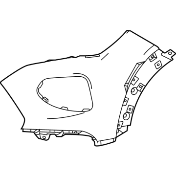 GM 42772012 Side Cover, Front Passenger Side