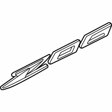 Chevy 85609031 PLATE,BODY SIDE REAR MKTG PKG NAME(CARBON FLASH METAL)