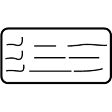 Buick 10444757 Caution Label