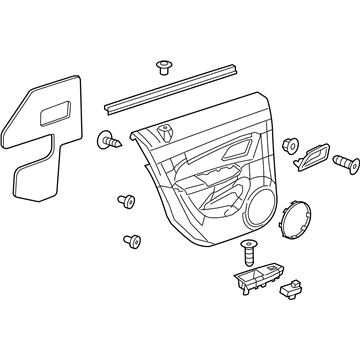 GM 42363682 Door Trim Panel, Rear Driver Side