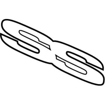 GM 92228474 Nameplate, White GM 92228474 Nameplate, White