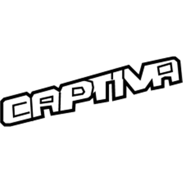 GM 96804064 Nameplate GM 96804064 Nameplate