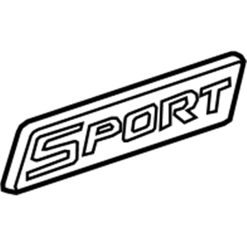 GM 25860269 Nameplate, Rear