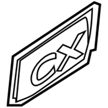 GM 15292645 Nameplate, Rear