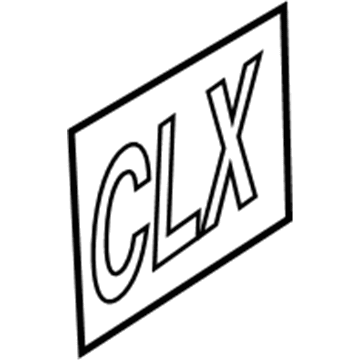 GM 15292646 Nameplate, Rear GM 15292646 Nameplate, Rear