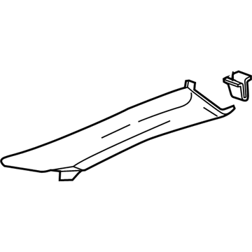 GM 15898453 Windshield Pillar Trim, Driver Side GM 15898453 Windshield Pillar Trim, Driver Side
