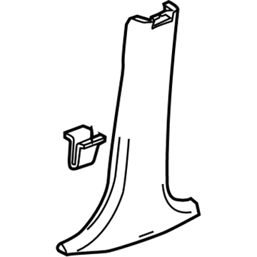 GM 15258288 Lower Center Pillar Trim, Inner Driver Side GM 15258288 Lower Center Pillar Trim, Inner Driver Side