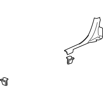 GM 10348506 Carpet Retainer, Rear Driver Side GM 10348506 Carpet Retainer, Rear Driver Side