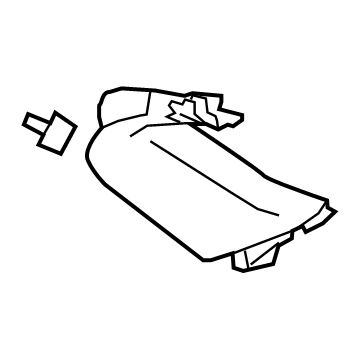 GM 84256064 Side Gate Trim, Jet Black, Driver Side