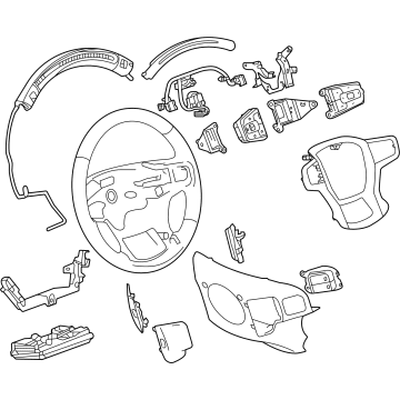 GM 85551849 Steering Wheel, Jet Black