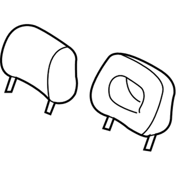 GM 12458680 Headrest, Driver Side GM 12458680 Headrest, Driver Side