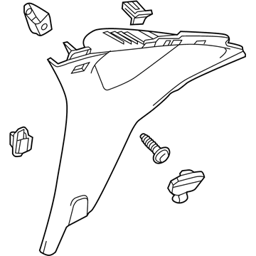 Chevy 84009502 Quarter Glass Trim