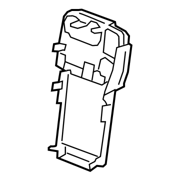 GM 84874203 Support, Black, Front