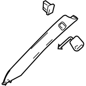 GMC 15910389 Windshield Pillar Trim