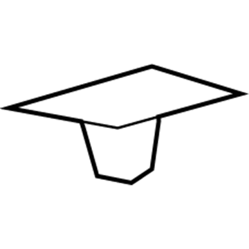 GM 10352797 Rocker Molding Retainer, Silver