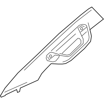 Chevy 86526031 MOLDING,WINDSHIELD GARNISH(INCLUDES 22,24)(JET BLACK)