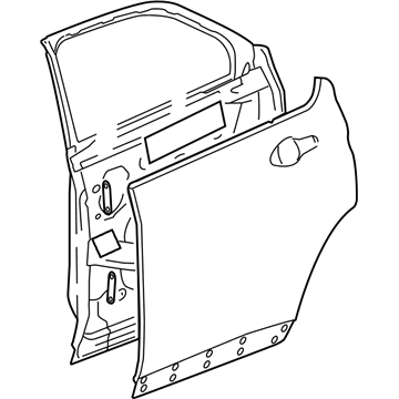 GM 23376623 Door Shell, Driver Side