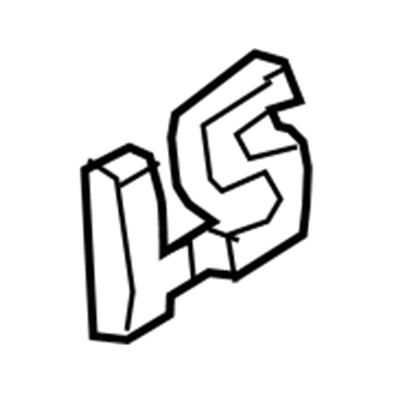 GM 15832265 Nameplate, Rear GM 15832265 Nameplate, Rear