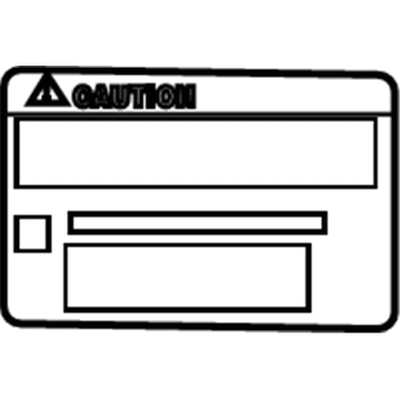 Pontiac 92155513 A/C Label