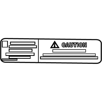 Pontiac 92162050 Caution Label