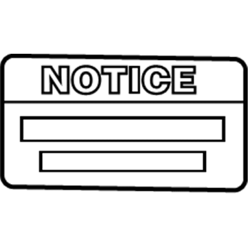 Pontiac 92110187 Caution Label