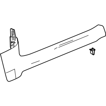 GM 84898724 Front Sill Plate, Jet Black, Driver Side